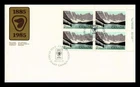Canada First Day Cover Banff National Park Block