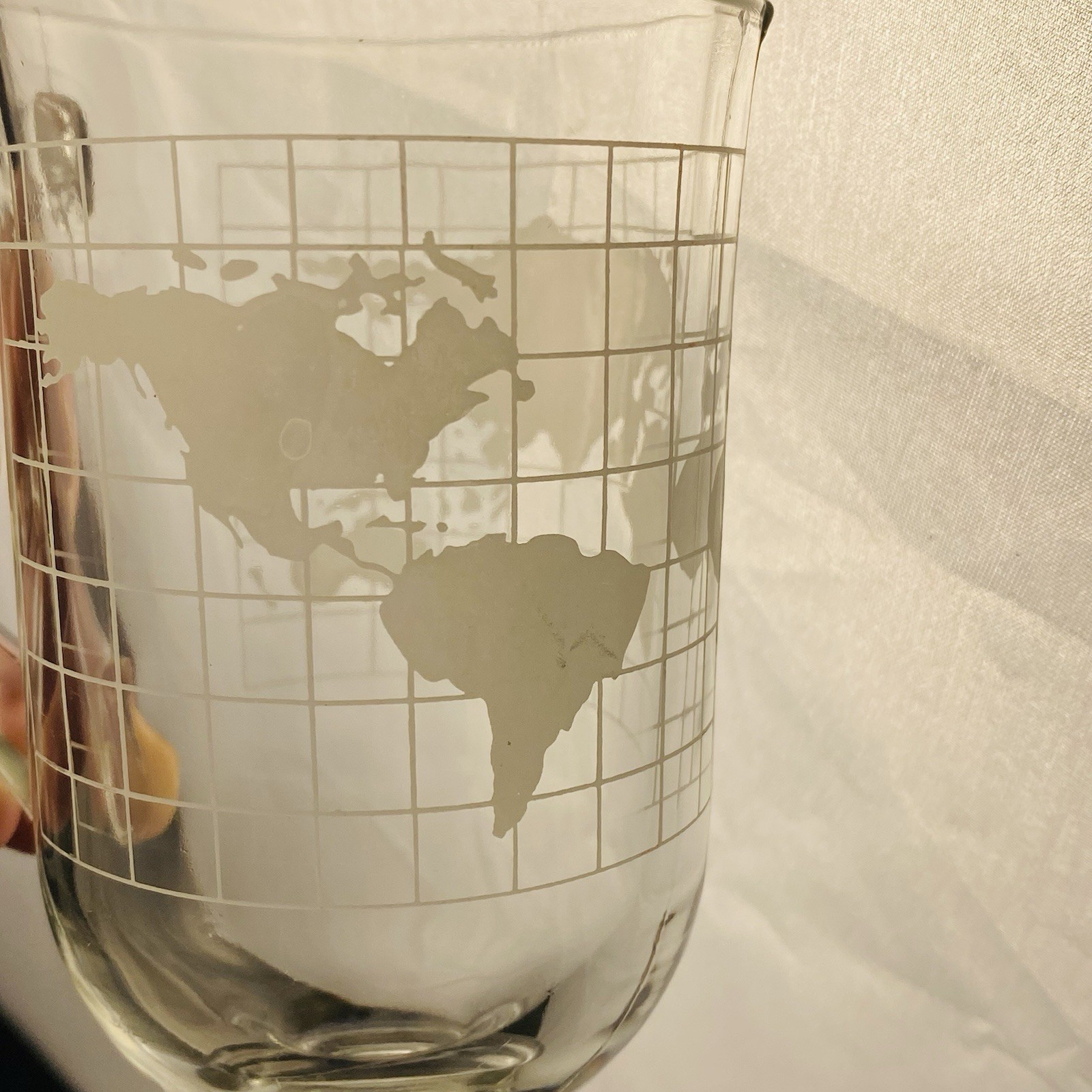 3 Vintage Nestle Nescafe "Around The World" Irish Coffee Glass Mugs 1970s