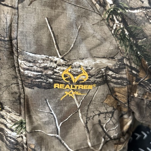RealTree Camo Camouflage Bomber Jacket Hood Youth Boys Kids L 10-12 Hunting - Picture 2 of 18