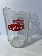 Vintage Lipton Tea Plastic Pitcher Cambro Huntington Beach 64oz 2Qt Fluted