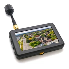 5.8GHz 40Ch Mini FPV Monitor Built-In Battery 3" High Definition/Brightness