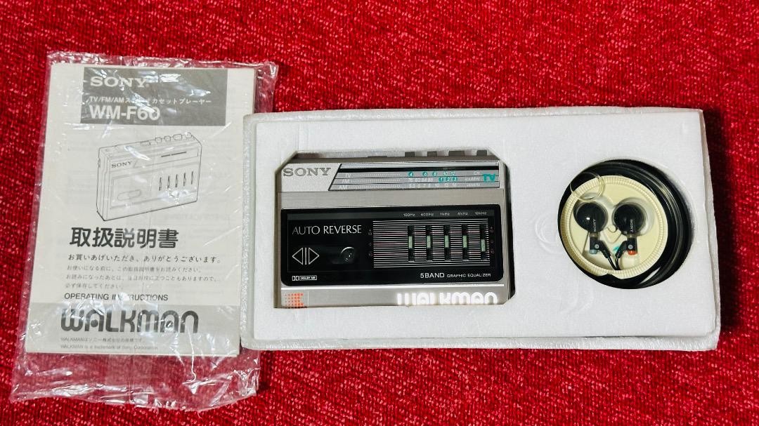 SONY WALKMAN WM-F60 FM/AM付き カセットプレーヤー SONY WM-F60 FM AM Cassette Player Retro Walkman Vintage