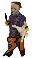 Halloween Michael Myers 31 Horror Die Cut Waterproof Sticker