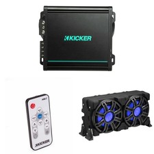 Kicker 51MWLE104 - MWE 10-Inch Loaded Premium Marine Sub Encl w/ Passive Radi...