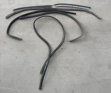 1968-72 ORIGNAL CHEVELLE INTERIOR HEADLINER  BLACK MOULDINGS SET GOOD SHAPE SS