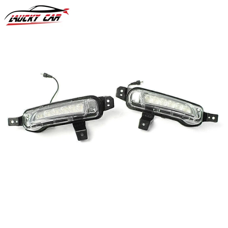 Kit de luces antiniebla LED blancas de circulación diurna DRL para Suzuki Vitara 15-16 Foto 3 de 4