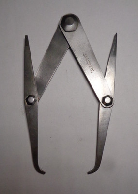 STARRETT No. 44 DOUBLE CALIPERS,  6'',  INSIDE or OUTSIDE WORK, FRICTION JOINT