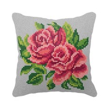 Orchidea Cushion cross stitch kit Roses 99092