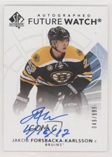 2017 SP Authentic Future Watch Inscriptions Jakob Forsbacka-Karlsson Auto m0p