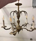  Brass And Glass Ornate Boudoir Table Lamp From Antique Chandeliere( Hand Done) — photo 9