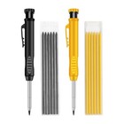 Carpenter Tool Pencil Set with Sharpener and Color Refills for Marking