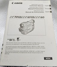 CANON ZR70MC ZR65MC ZR60 Camcorder Manual 2003 Guide Book Booklet