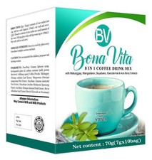 Bona Vita 8-in-1 Coffee Drink 1 Box 10Bags x 7g - Helps Improve Sleep US STOCK