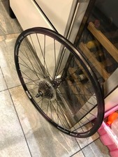 Black Exile  700c Rear Wheel 7 Speed Road Bike Rim Brake Double Wall