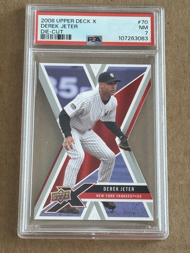 2008 Upper Deck X - Derek Jeter #70 Die-Cut PSA 7