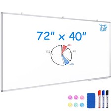 White Board Dry Erase 72x40 Large Magnetic Whiteboard for Wall
