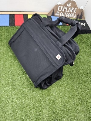 victorinox nylon canvas laptop travel bag 14x10x8 black duffel bag