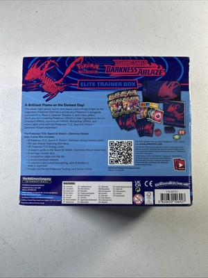 Pokémon TCG: Sword & Shield Darkness Ablaze Elite Trainer Box ETB New  *Damage* 2