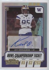 2021 Panini Contenders Draft Picks College Ticket 9/10 Levi Onwuzurike Auto 0c6