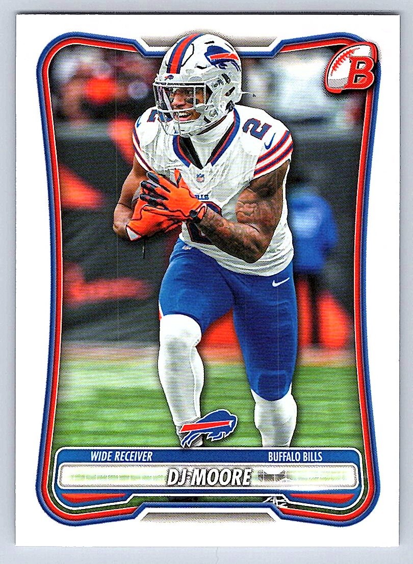 2026 Bowman Football Base # 3 - DJ Moore - Buffalo Bills