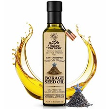 Borage Oil for Cooking Raw Unrefined First Cold-Pressed Below 30C Made in USA