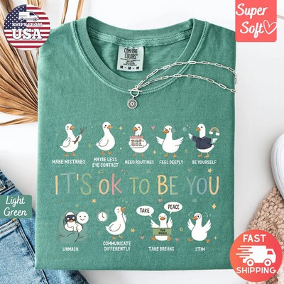 Its Ok To Be Different Autism Awareness Support Comfort Tee