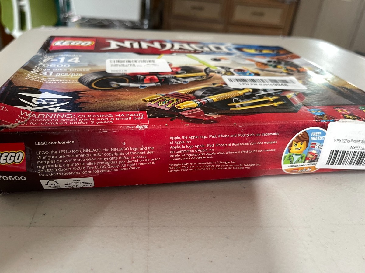 Lego Ninjago 70600 Ninja Bike Chase New Sealed - Box Damaged - New