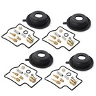 Carburetor Repair Kit Diaphragm Rebuild 4set For Kawasaki ZZR600D 90-92 ZZR
