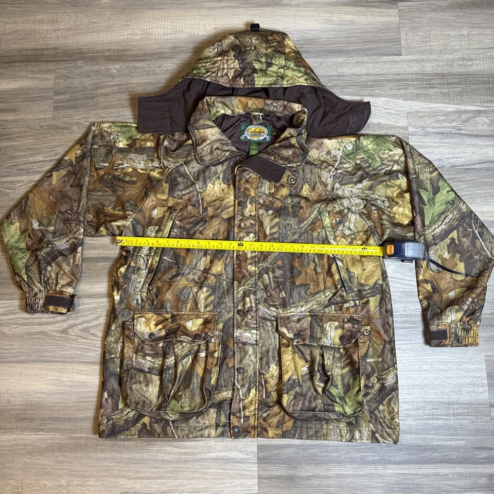 Cabela’s Jacket Mens Large Advantage Timber Camouflage Outdoors Hunting Hoodie - Image 2 of 4