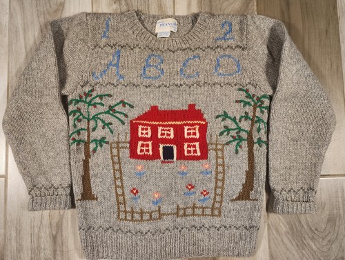 Vintage Dean Of Scotland 100% Shetland Wolle Pullover Cottagecore Schulhaus Gr. S