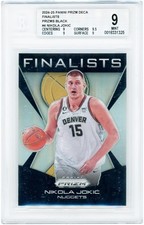 Nikola Jokic Nuggets 2024-25 Panini Prizm Deca Finalists Black #4 1/1 BGS 9 Card