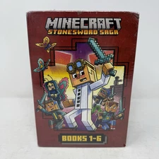 Minecraft Stonesword Saga Chapter Book Boxed Set Hardcover Books 1-6 SHIPS NOW