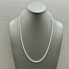 Napier Necklace Vintage Silver Tone Rope Chain Twisted Chain Classic 22"