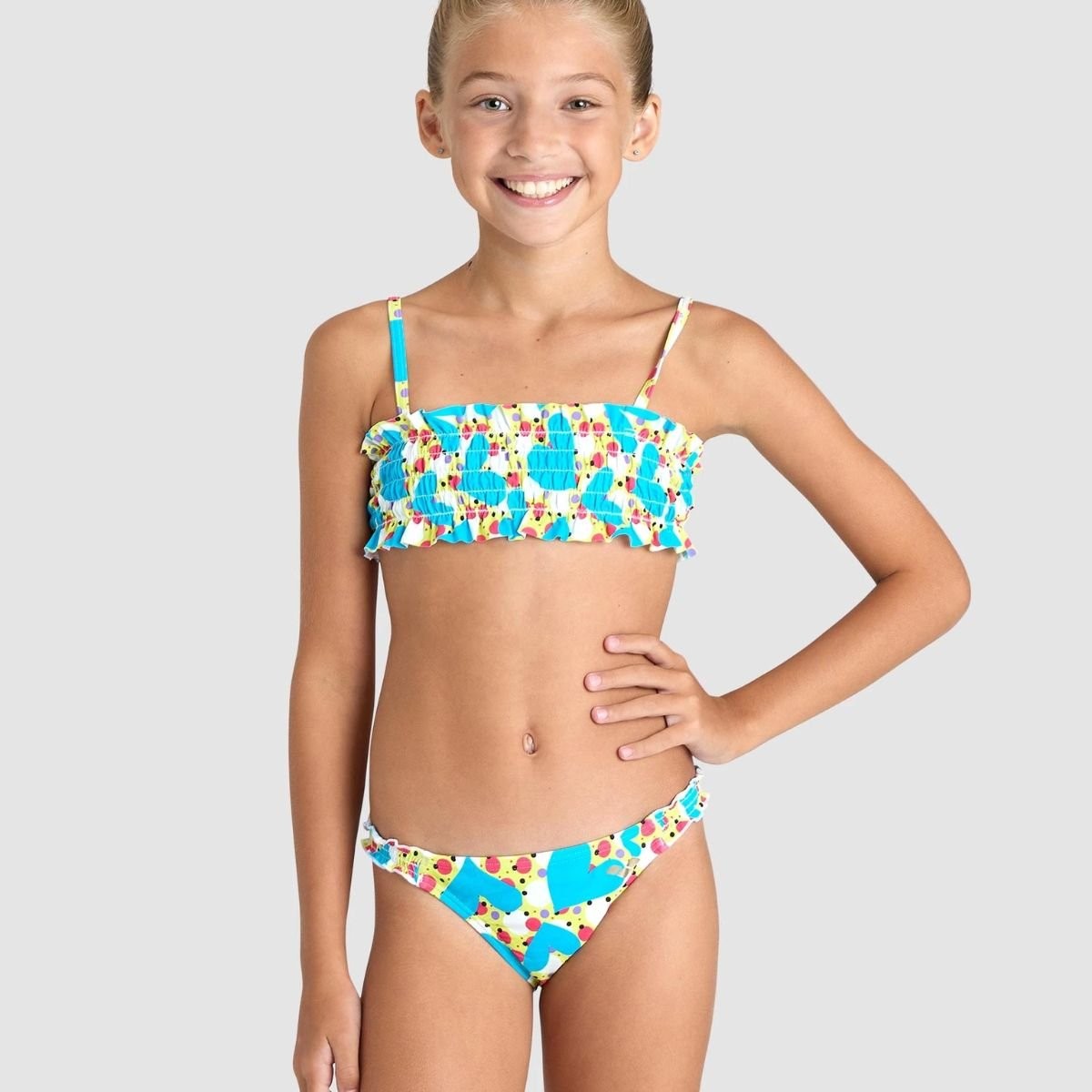 Costume Bambina Riciclato Bikini Arena Vintage Per Bambine