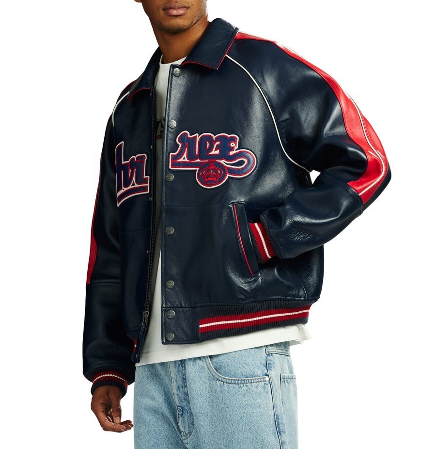 Avirex Men’s The Kings Leather Jacket Vintage Biker Bomber Style - Gift For Him image 4