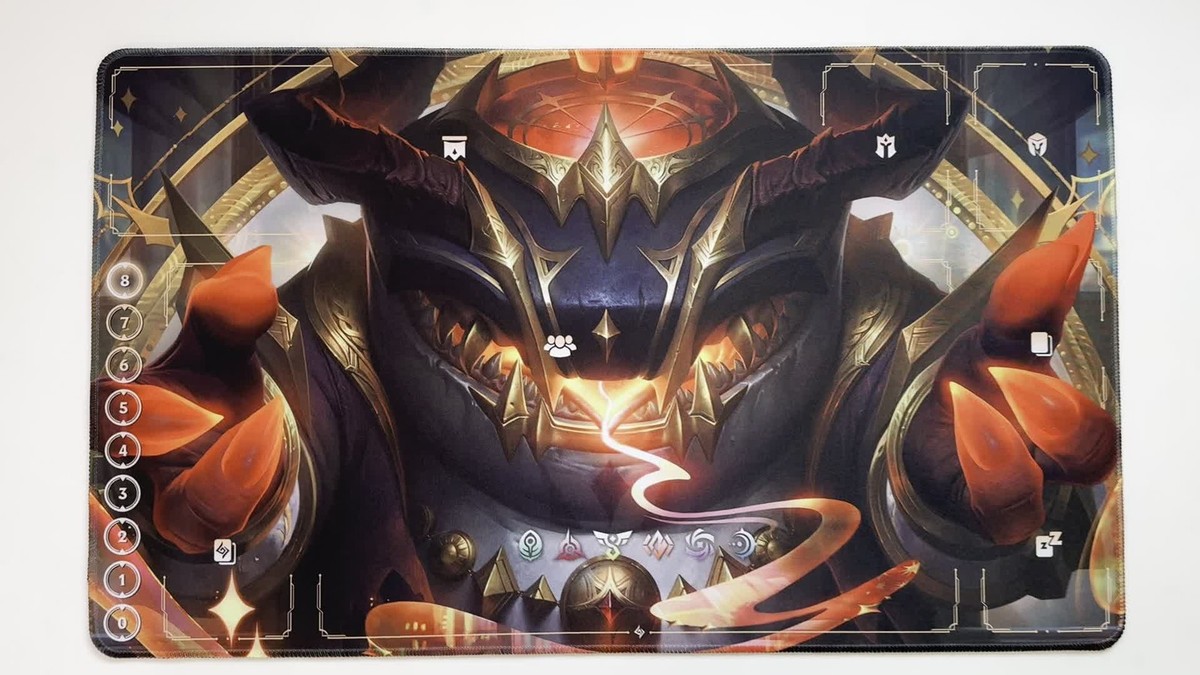 Tahm Kench Arcana Playmat Riftbound TCG Stitched Edges Free Bag | eBay