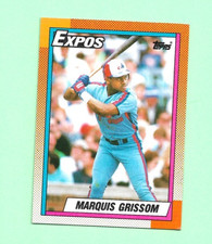 (1) MARQUIS GRISSOM 1990 TOPPS # 714 EXPOS ROOKIE NM CARD (N6065). rookie card picture