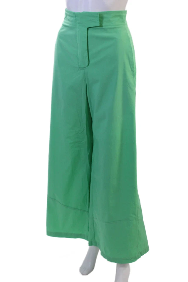 Nike Women Windbreaker Pants Green Size L - Image 2 of 4