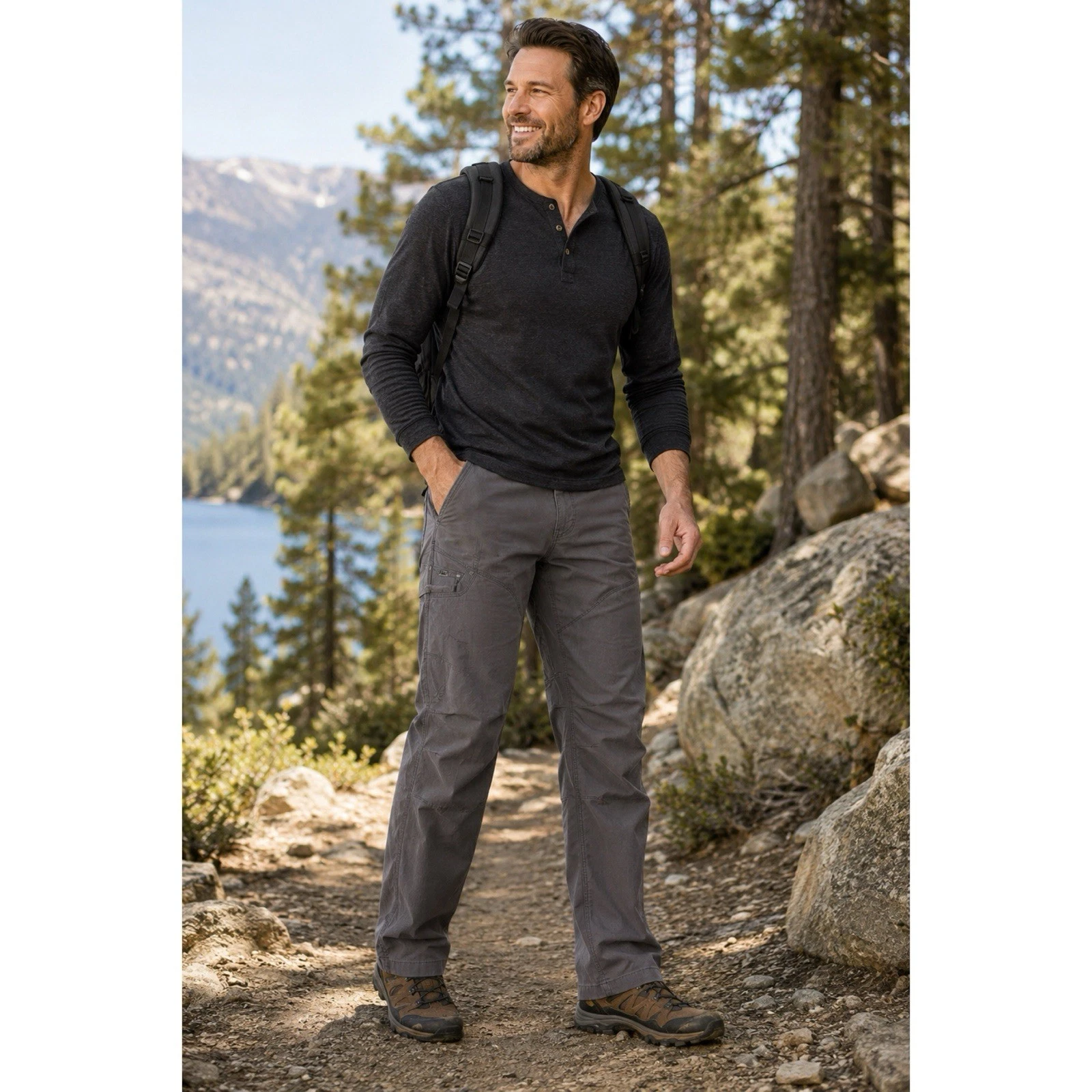 KUHL Renegade Cargo Hiking Pants Mens Size 40x32 Gray Outdoor Tactical