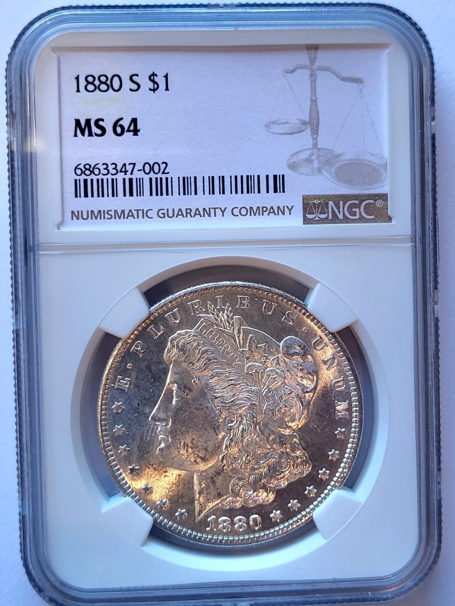 アメリカ 1880 S ドル 銀貨 NGC MS64 モルガンダラー 036 MS 64 Graded 1880 Year Morgan US Dollars (1878-1921) for sale | eBay