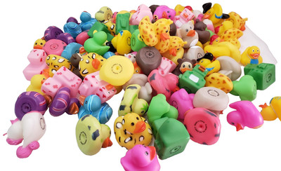 Rubber Ducks in Bulk Assortment Small Rubber Duckies for Baby Bath Toys Floater