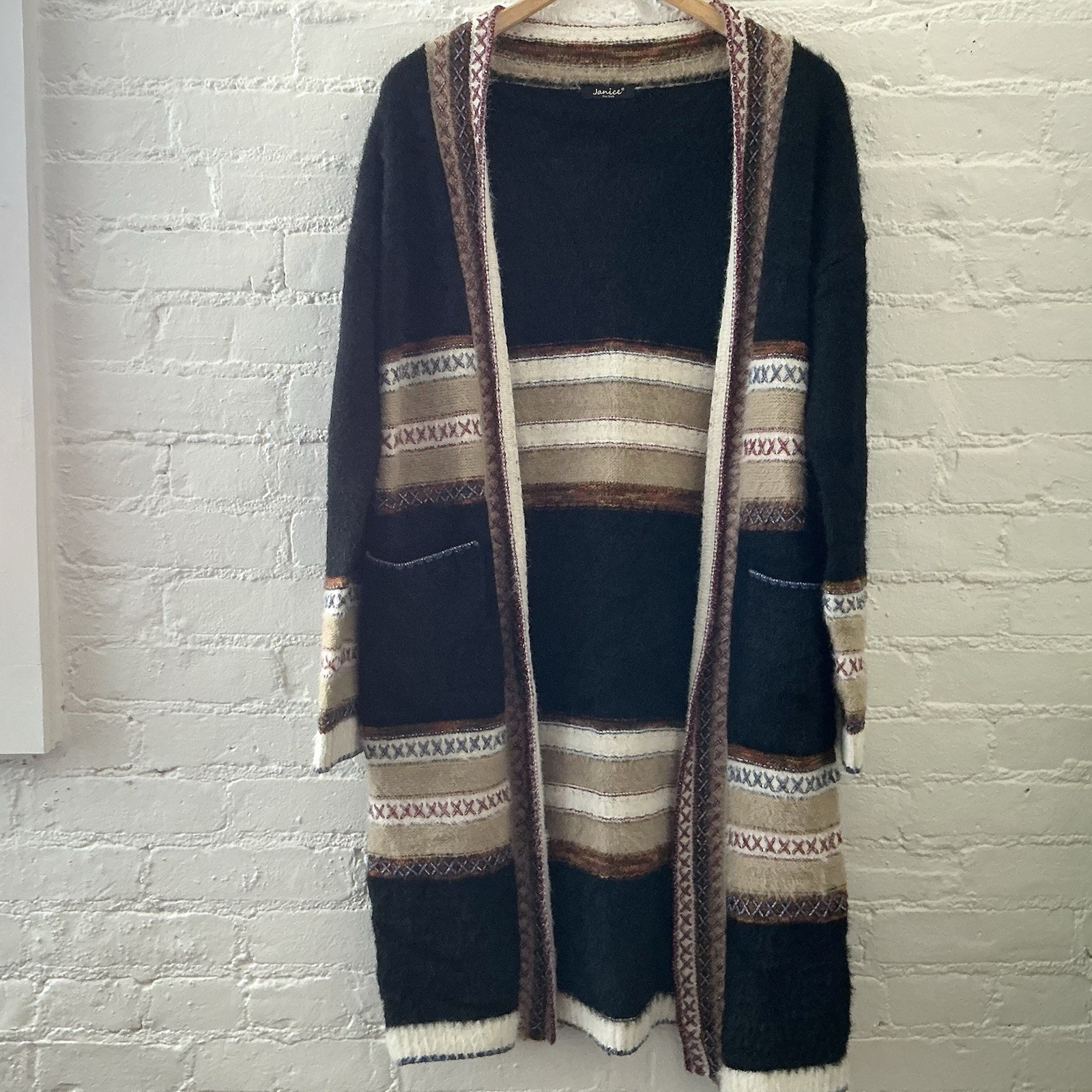 Janice Apparel Womens Boho Patchwork Cardigan Dus… - image 1