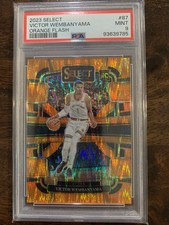 2023 PANINI SELECT ORANGE FLASH #87 VICTOR WEMBANYAMA ROOKIE RC SPURS PSA 9