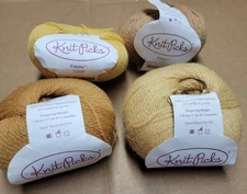 Knit Picks x4 Pallette 50g 231yds 100% Peruvian Highland Wool #1 Fingering Weigh