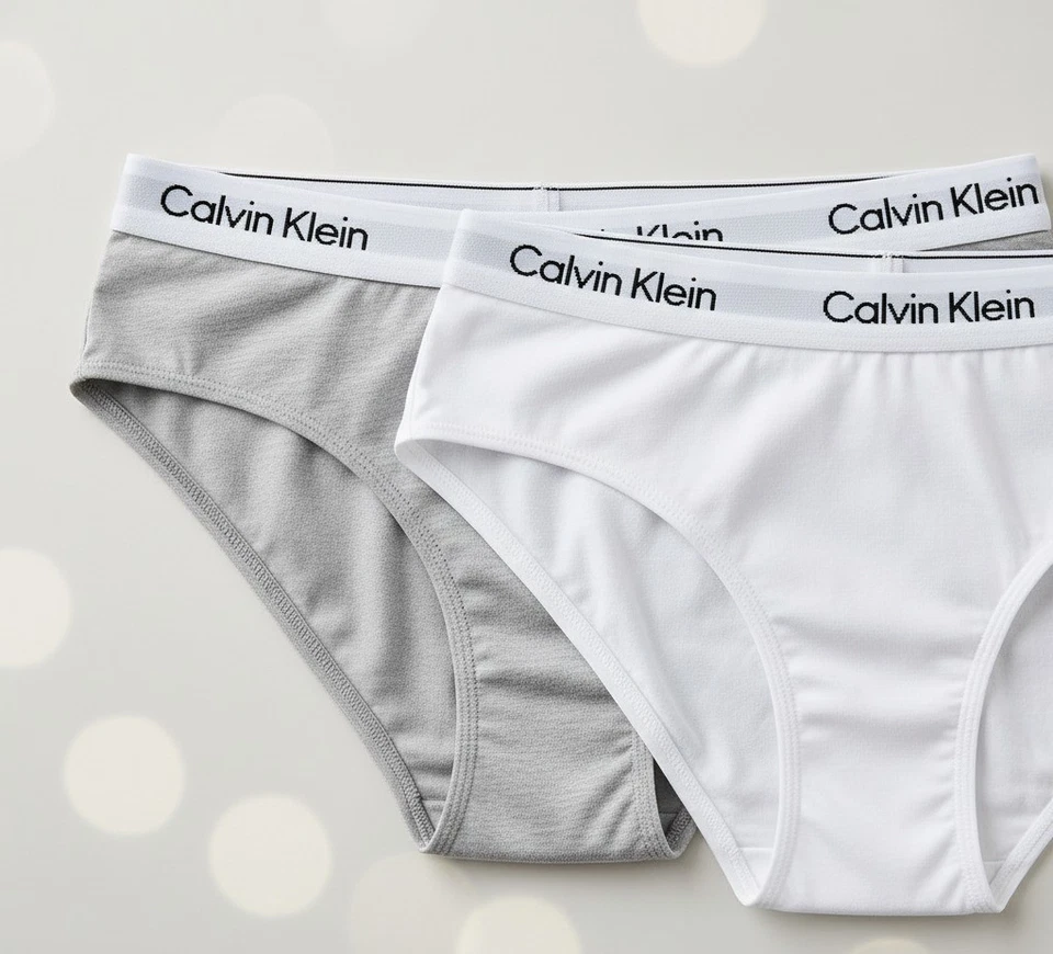 Calvin Klein Women’s 3-Pack Cotton Modal Bikini Underwear – White or Gray –XS-XL - Image 2 of 4
