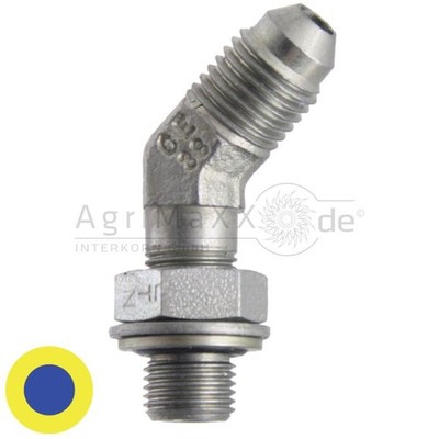 WAE 9/16 M-JIC x 1/2 M-BSP-WD 45°