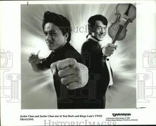 1999 Press Photo Jackie Chan stars in Twin Dragons. - sap00294