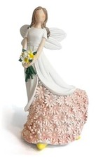 Sunflower Figurine Gifts for Women, Encouragement Willowy Sunflower White
