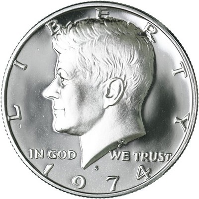 1974 S Kennedy Half Dollar Gem Cameo Proof CN-Clad