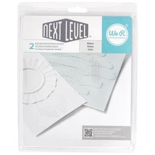 We R Memory Keepers RIBBON (2) 6x6 Embossing Folder Next Level Mixed Media